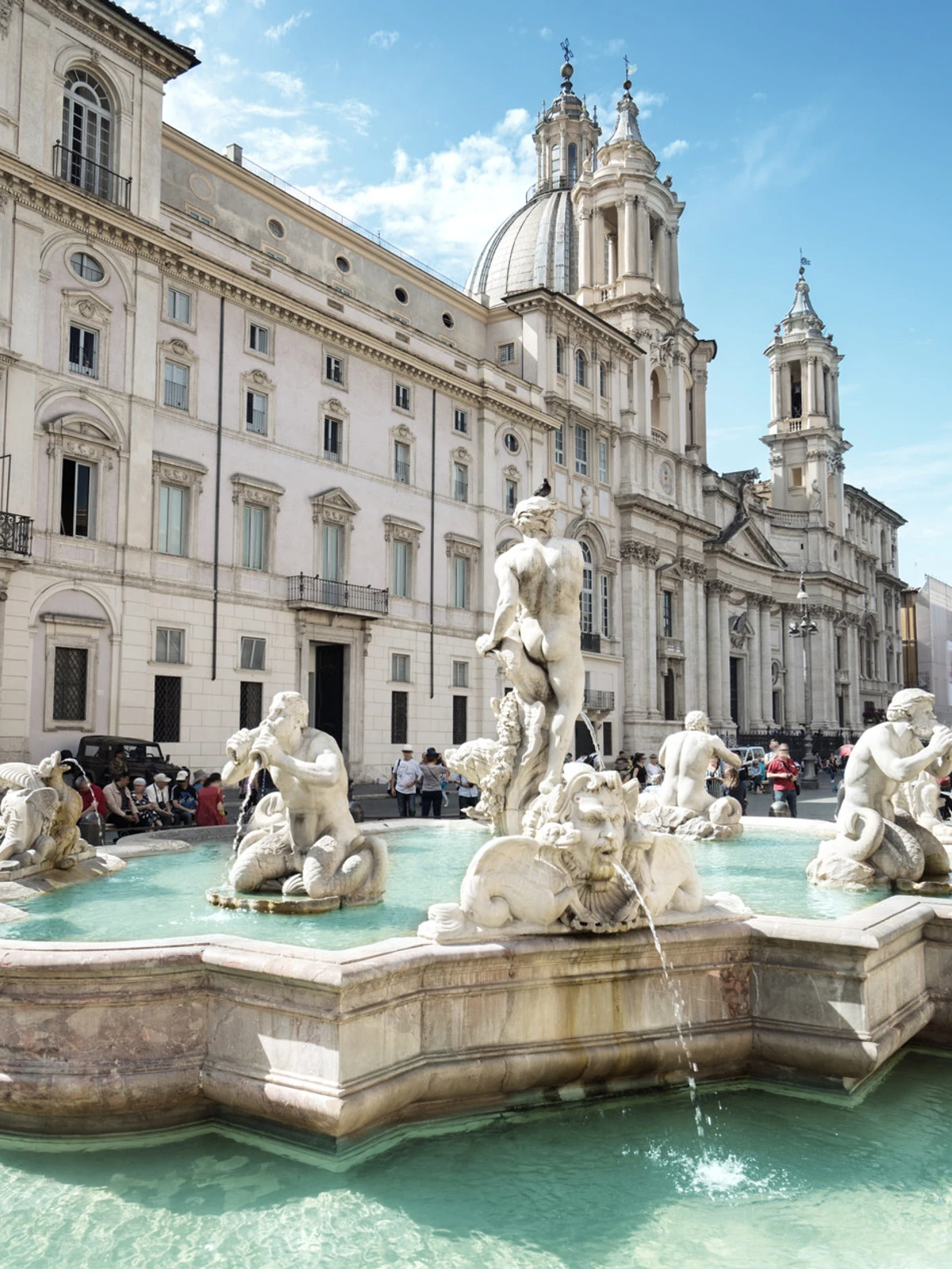 Piazza Navona a Roma: Fontana del Moro e architetture barocche, esperienza on the road